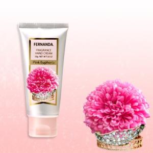 フェルナンダ フレグランスハンドクリーム ピンクエウフォリア 50g ハンドケア シア脂 乾燥 保湿クリーム 練り香水