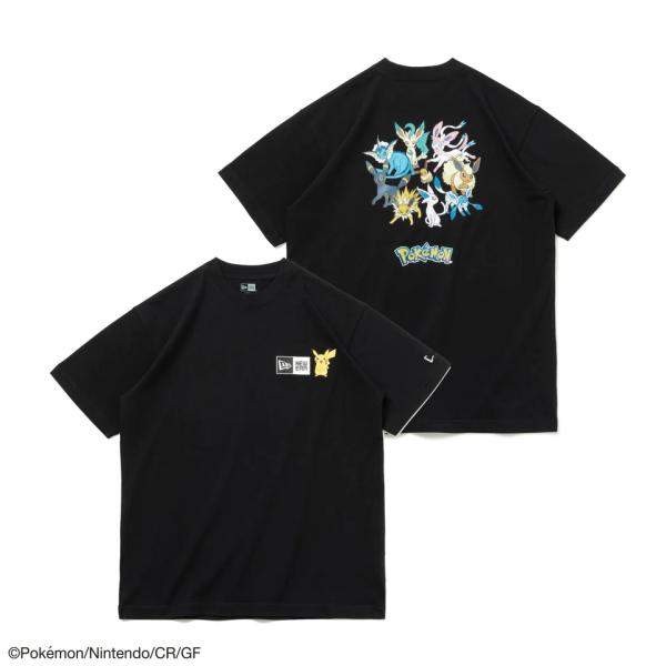 NEW ERA（ニューエラ）半袖 コットン Tシャツ Pokemon ポケモン ピカチュウ イーブイ...