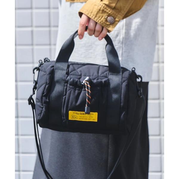 KiU ( キウ ) スクエアパデッドミニボストンバッグ バッグ 小さめ ショルダーバッグ シンプル...