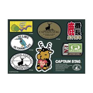 CAPTAIN STAG ( キャプテンスタッグ ) 50th CAPTAIN STAGステッカーセット アウトドア ステッカー 50周年 UM-1685 車 ギア ブランド シール オシャレ 限定
