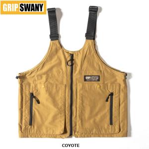 GRIP SWANY ( グリップスワニー ) GSMV-063 GEAR BAG VEST 5.0 ベスト アウトドア キャンプ 釣り 収納 ポケット トートバッグ 2way バッグ ウェア トップス