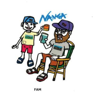NANGA ( ナンガ ) NANGA × USHIODA HIROAKI STICKER PT ナンガ ウシオダヒロアキ ステッカー なんが 車 クーラーボックス 可愛い オシャレ アウトドア キャンプ