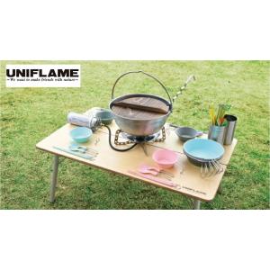 UNIFLAME ( ユニフレーム ) 焚き火鍋 30cm 鍋 アウトドア キャンプ 鍋料理 大人数 天然木 木 アウトドア用品 ステンレス鋼 調理 料理｜FIELD SEVEN