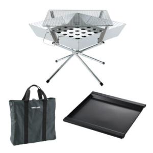 UNIFLAME ( ユニフレーム ) ファイアグリル フッ素鉄板 収納ケースセット 数量限定 アウ...