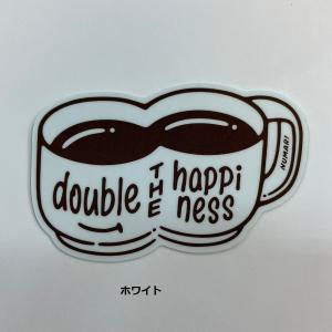 NUMAR! ( ヌマー ) double the happiness ステッカー 防水 ワンポイント アウトドア キャンプ ハードケース MNUM-003 ぬまー レギュラーサイズ 珈琲 コーヒー