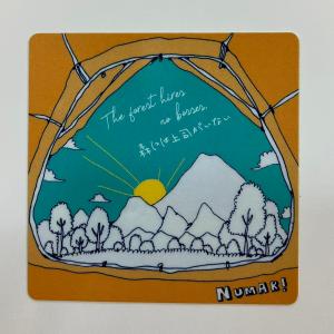 NUMAR! ( ヌマー ) 朝日 ステッカー 防水 ワンポイント アウトドア キャンプ ハードケース MNUM-014 ぬまー レギュラーサイズ プレゼント ギフト