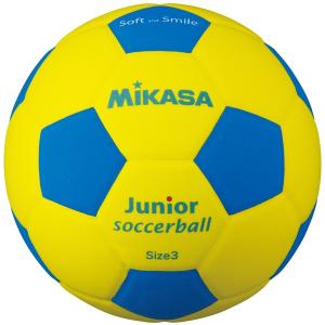 ミカサ ジュニアサッカー 軽量3号 EVA 約150ｇ イエローｘブルー ( SF3J-YBL / MKS10252211 )( ミカサ サッカーボール ) (Q41CD)｜fieldboss