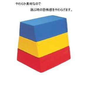 三和体育 スポーツ用具 学校用具 ソフト跳箱 S-3 S-9255 特殊送料(ランク：お見積り) (SWT) (Q41CD)｜fieldboss