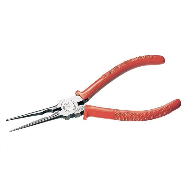 キングTTCハード シャープノーズプライヤー 150mm バネ付 工具 プライヤー King TTC...