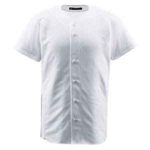 ジュニアフルオープンシャツ Sホワイト DESCENTE シャツ フルオープンシャツ ( JDB1010-SWHT / DES ) (Q41CD)｜fieldboss