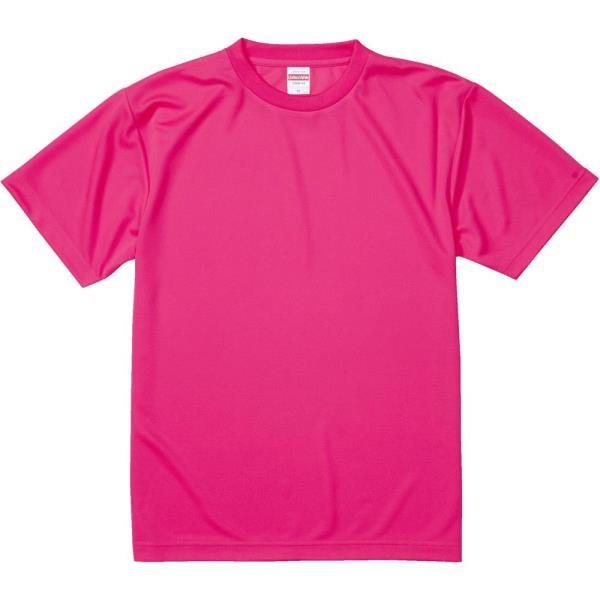 4.1オンスドライTシャツ 蛍光ピンク UnitedAthle Tシャツ 半袖 ( 590001C-...