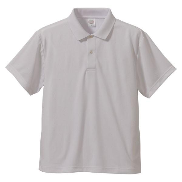 4.1オンスドライポロシャツ ホワイト UnitedAthle ポロシャツ 半袖 ( 591001X...