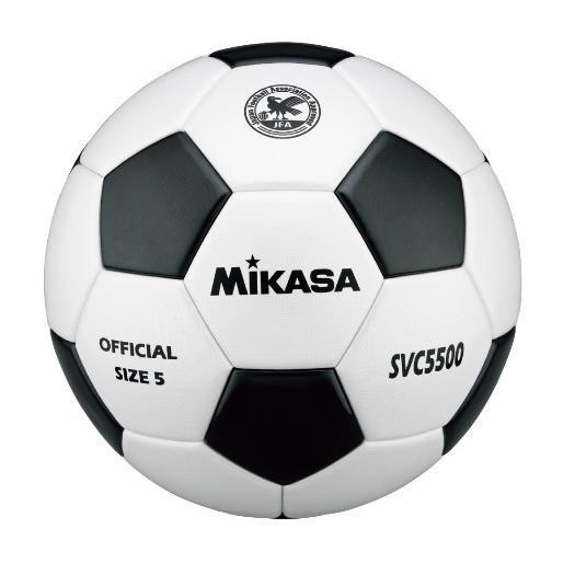 SVC5500−WBK サッカー5号貼り 検定球 白黒 MIKASA ボール サッカーボール (MK...