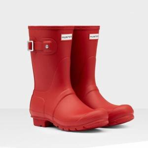 WFS1000RMA-MLR WOMEN ORIGINAL SHORT MILITARY RED ハンター レディース 長靴 ショートブーツ (HUN) (Q41CD)｜fieldboss