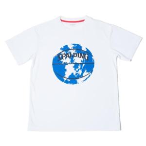 SMT180160-2050 Tシャツ-MARBLE BALL ホワイトxブルー/2050 SPALDING メンズ Tシャツ シャツ (SP) (CQB27)の商品画像