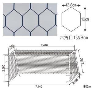 S-0437 一般用サッカーゴールネット組 SANWATAIKU ネット サッカー Q41CD 送料ランク(A) (SWT) (Q41CD)