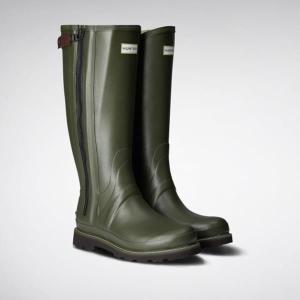 長靴 セール特価 メンズ レインブーツ レインシューズ Commando Full Qbj38 Boot Olive Dark Zip ハンター