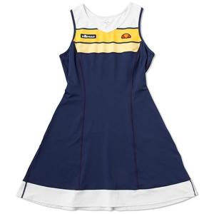 ワンピース テニス スカート ノースリーブ レディース ネイビー テニスドレス Ele 定価 Qbj37