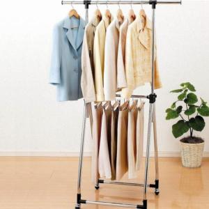 洋服掛け 衣類掛け 室内干しハンガー N-8566 コンパクトフォールディングハンガーDX