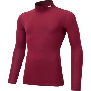 アンダーシャツ キッズ ロングTシャツ キッズ トップス キッズ コンプレッション ジュニア モックネック LS インナーウェア 09CORDOVAN-P (JSP) (Q41CD)｜fieldboss