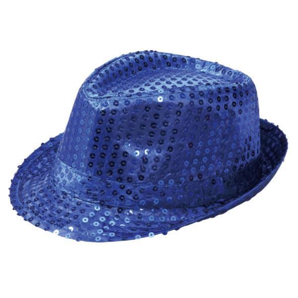 ハット スパンコール 14636 キラキラハット 青 (AC) (Q41CD) 帽子
