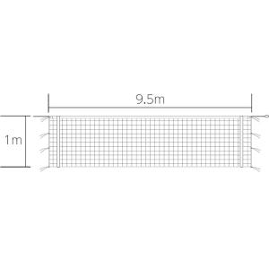 (法人限定)ネット バレー バレーボール ネット B-2845 6人制バレーボールネット(上部のみ白帯付) 送料ランク(4) (TOL) (Q41CD)