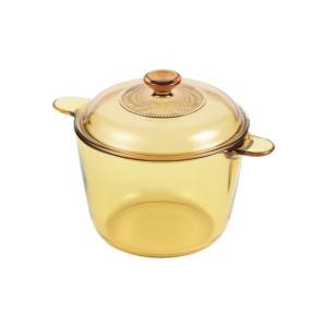 パール金属 両手鍋 1.5L ガラス製 VISIONS クックポット （ ガス火専用