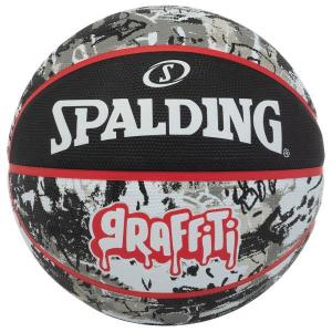 バスケットボール 7号 バスケ スポルディング SPALDING 84-378Z グラフィティ ブラックxレッド (SP) (Q41CD)｜fieldboss