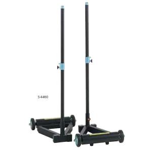 支柱 バドミントン S-4460 学校用品 S-4460 バドミントン支柱S 移動式 Q41CD 送料ランク(G) (SWT) (Q41CD)
