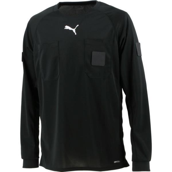 ロングTシャツ メンズ LS レフリーシャツ PUMA BLACK (JSP) (Q41CD) 長袖...