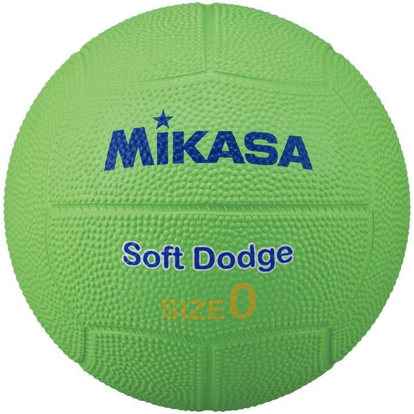 ドッジボール レジャーボール ボール キッズ STD-0SR-LG ソフトドッジ0号 ゴム 薄緑 (...