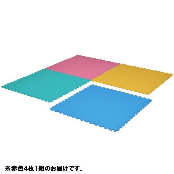 ジョイントマット 体育マット 運動マット T-1676R 防炎衝撃吸収ジョイントマット 赤  Q41...