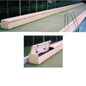 コースロープ収納 ベンチ 収納ボックス S-4038 コースロープ収納ボックスベンチ 送料ランク(お見積もり) (SWT) (Q41CD)