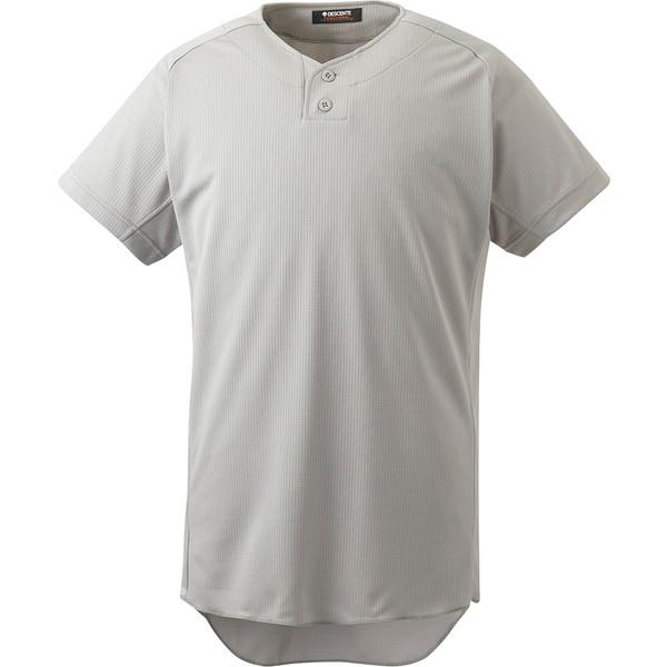 ベースボールTシャツ ユニフォーム メンズ 野球 ユニフォームシャツ Kシルバー  (DES)