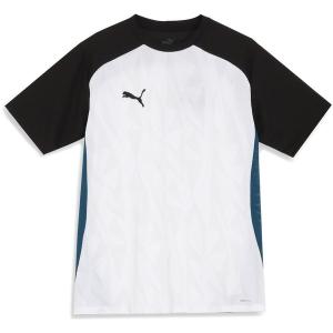 サッカーTシャツ メンズ サッカーウェア (メール便発送) サッカー メンズ individual PUMAftbl PRO SS AOP TEEシャツ PUMA WH/PU  (JSP)｜fieldboss