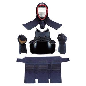 防具 剣道 格闘技 K112 １．２分手刺（長刺）オーダーメイド 紺堅打紐付 セット (KSA)