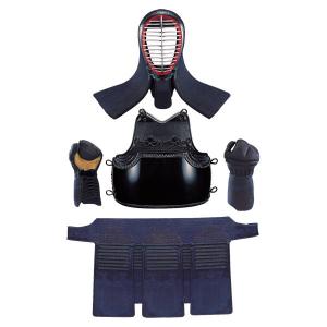 防具 剣道 格闘技 K115 １．５分手刺（長刺）具の目 オーダーメイド 紺堅打紐付 セット (KSA)