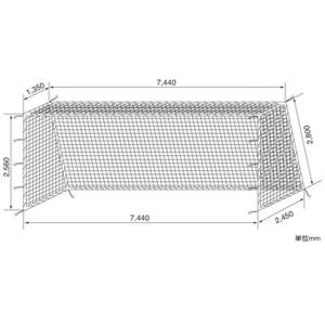 ネット サッカーゴール 一般 F4346 一般サッカーゴールネット　ホワイト 送料ランク【B】 (NKJ)
