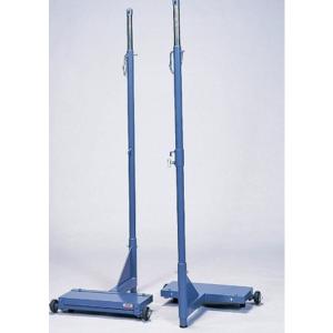 支柱 バドミントン ソフトバレー F4611 バドミントン・ソフトバレー・インディアカ兼用支柱（高さ調節式）移動式　ＮＢ−１ 送料ランク【I】 (NKJ)