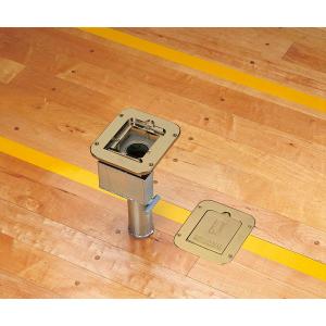 金具 床金具 支柱用 S-3285 体育館用床金具（バドミントン支柱用） 送料ランク【A】 (SWT)