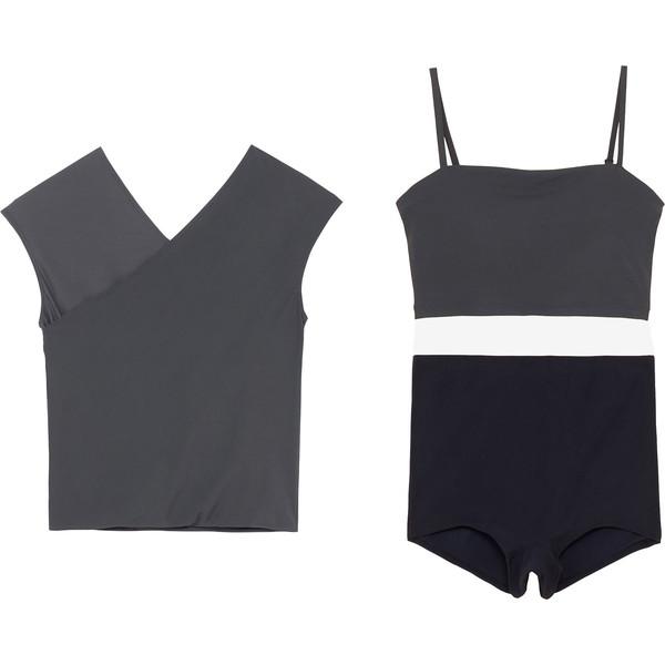 水着 スイムウェア セパレーツ Rib 3 Set チャコールグレイ  (JSS)