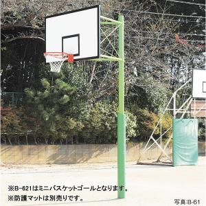 ゴール バスケットゴール バスケ B-621 単柱埋込式ミニバスケットゴール 送料【お見積】 (AKB)