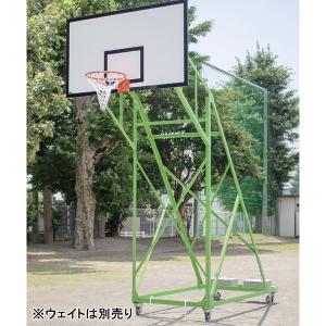 ゴール バスケットゴール バスケ B-506 アングルバスケットゴール 一般用 車付 送料ランク:(別) (AKB) (Q41CD)