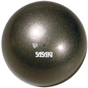 ボール ラメ 中学校 M-207M-F-GMB メタリックボール ジェムブラック (SAK)