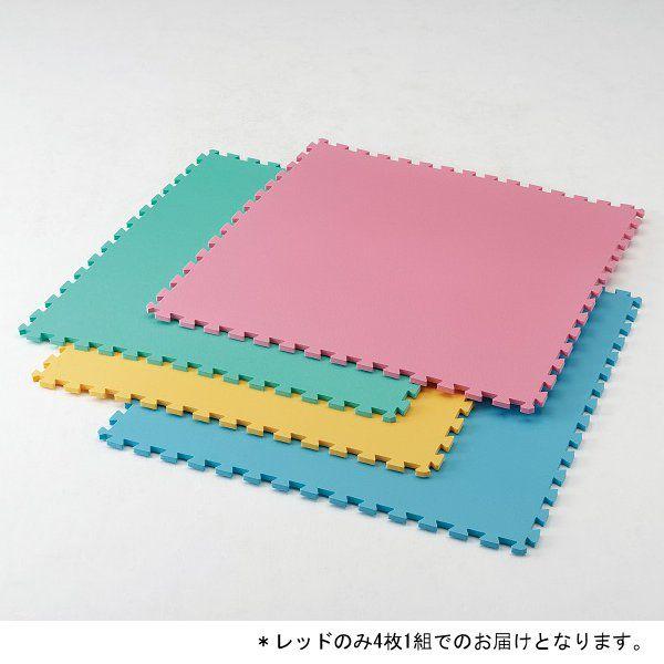 マット 体操 マット 衝撃吸収ジョイントマットレッド 4枚1組 D-3210R  送料ランク(J) ...