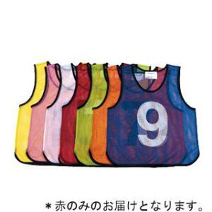 法人限定 メッシュベストジュニアNo.1〜10 赤 JS221137/B-3256R (Q41CD)