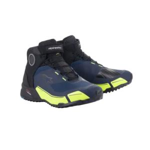 Alpinestars CR-X DRYSTAR RIDING SHOE ドライスター ライディングシューズ BLACK/BLUE/YELLOW FLUO｜fieldhill