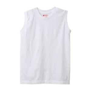 Hanes ヘインズ HW5317 ウィメンズ ジャパンフィット 2枚組 スリーブレスTシャツ 5.3oz ホワイト｜fieldhill