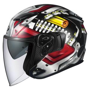 OGK KABUTO EXCEED MACHINE エクシード マシーン オープンフェイスヘルメット ブラックシルバー