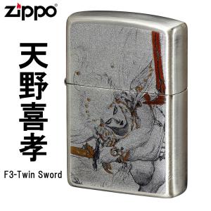 天野喜孝 ZIPPO ジッポーライター F3 ツインソード Twin Sword FF3 ファイナルファンタジー ゲーム アニメ キャラクターの商品画像